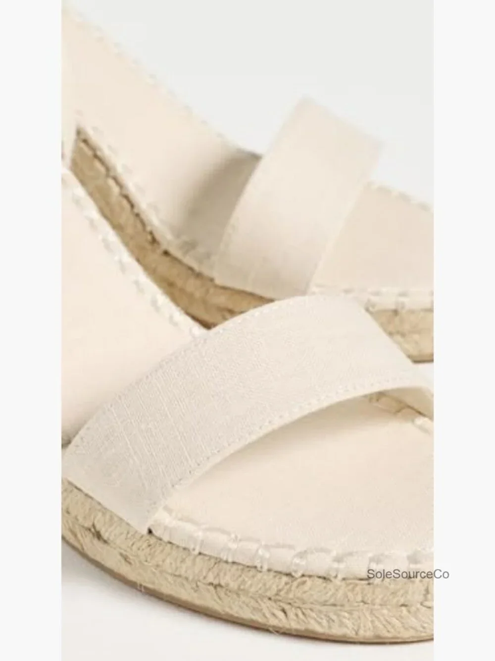 Women's Wedge Espadrilles Wraparound Ankle Strap Canvas Sandals